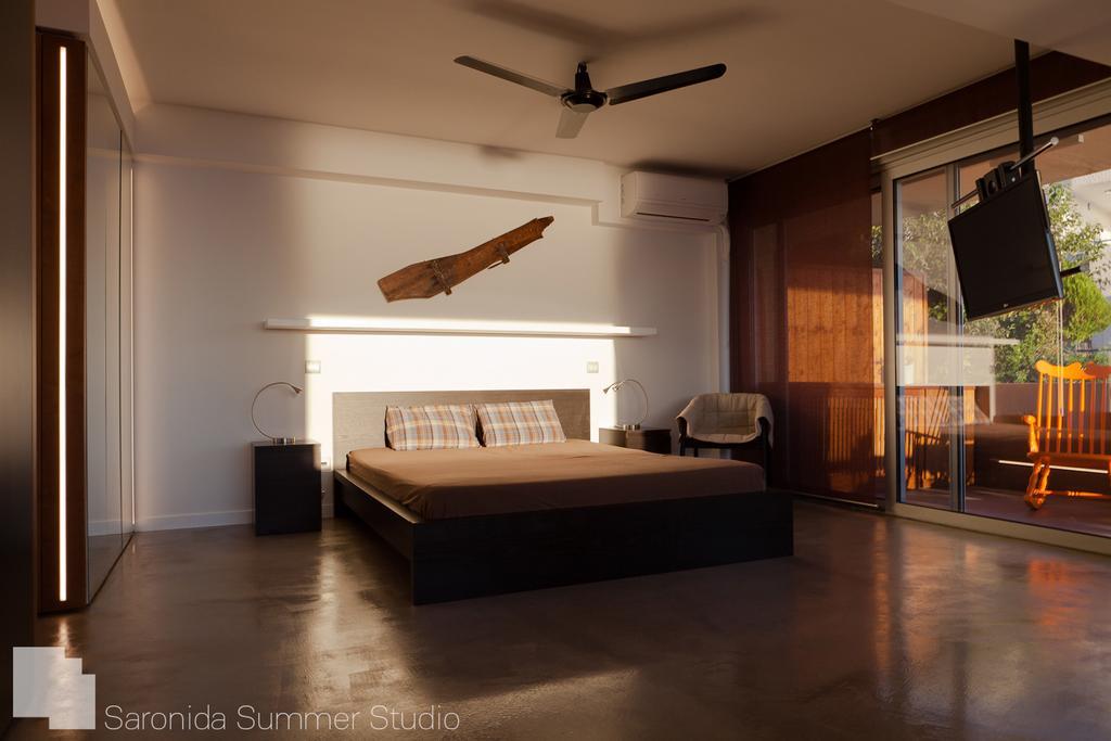 Saronida Summer Studio With Breathtaking View Lagonisi Extérieur photo